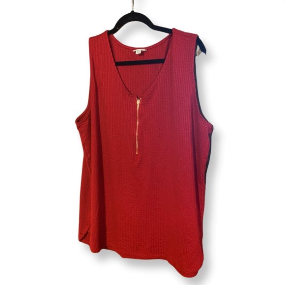 LulaRoe Rachael Top Red - 2XL - Picture 2 of 3